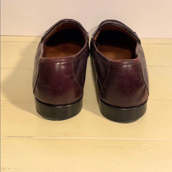 Bottino Italian Genuine Peacock & Leather Loafers